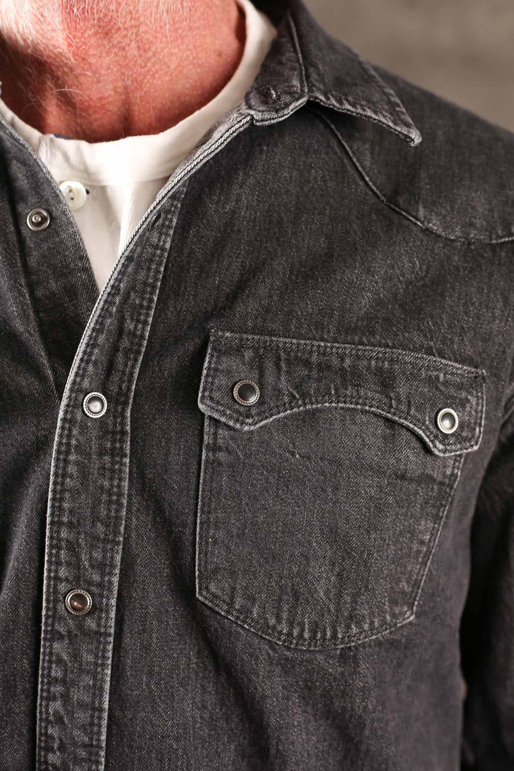 Freenote Cloth Modern Western 11oz Black Stone
