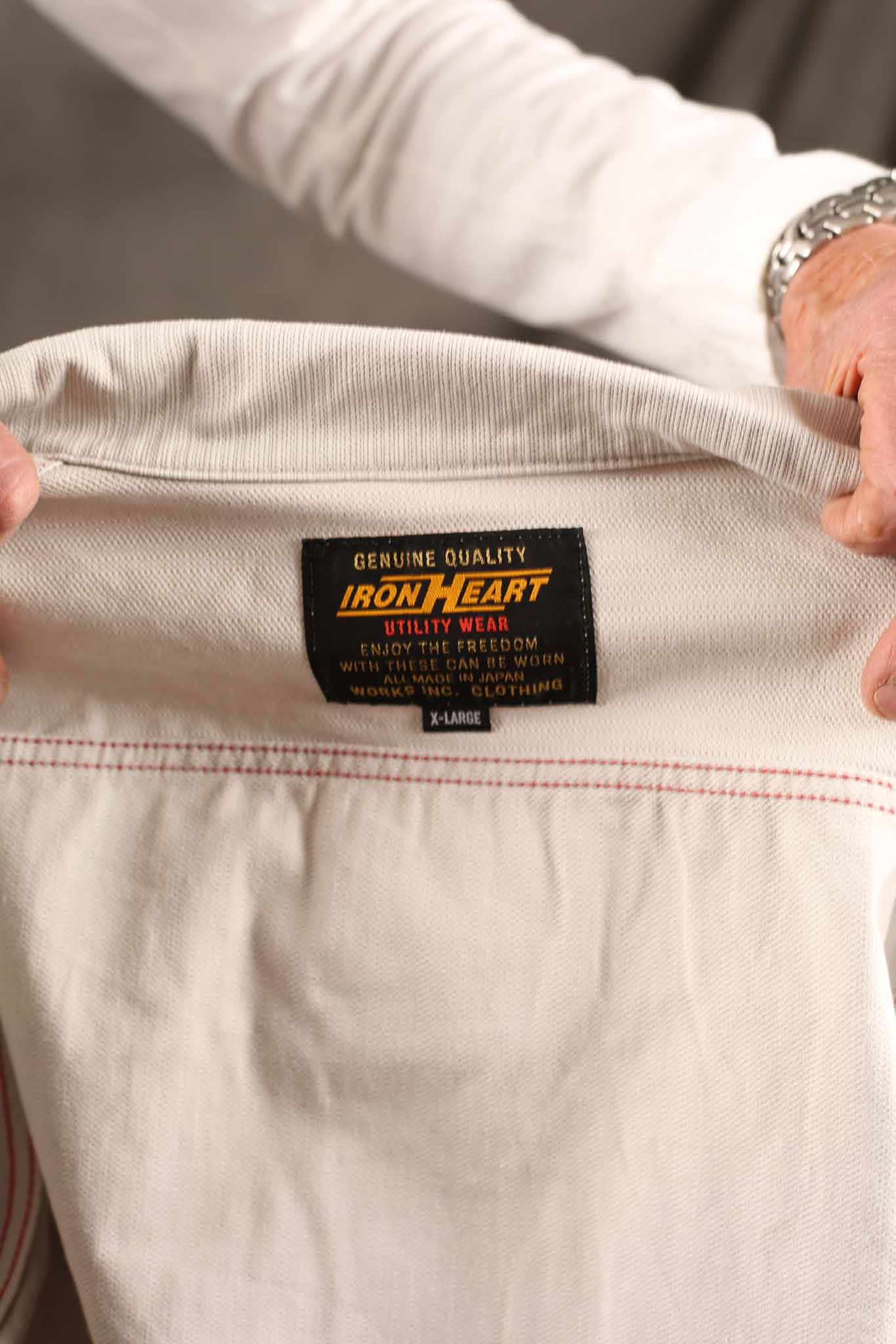 Iron Heart IHJ-162-GRY 11oz Piqué Modified Type III Jacket - Light Grey