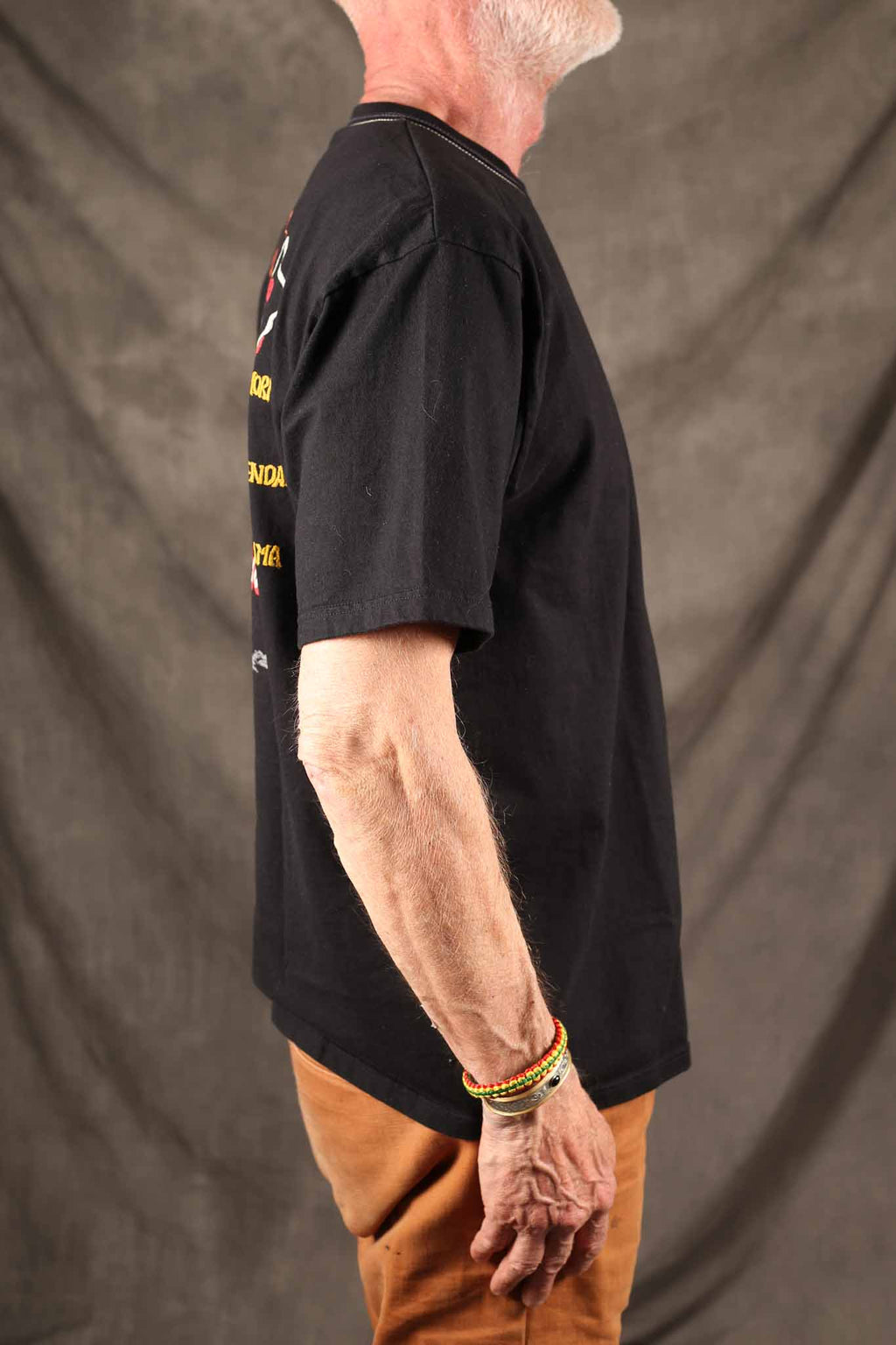 THE FLAT HEAD - FN-THC-066SP Map T-Shirt – Black