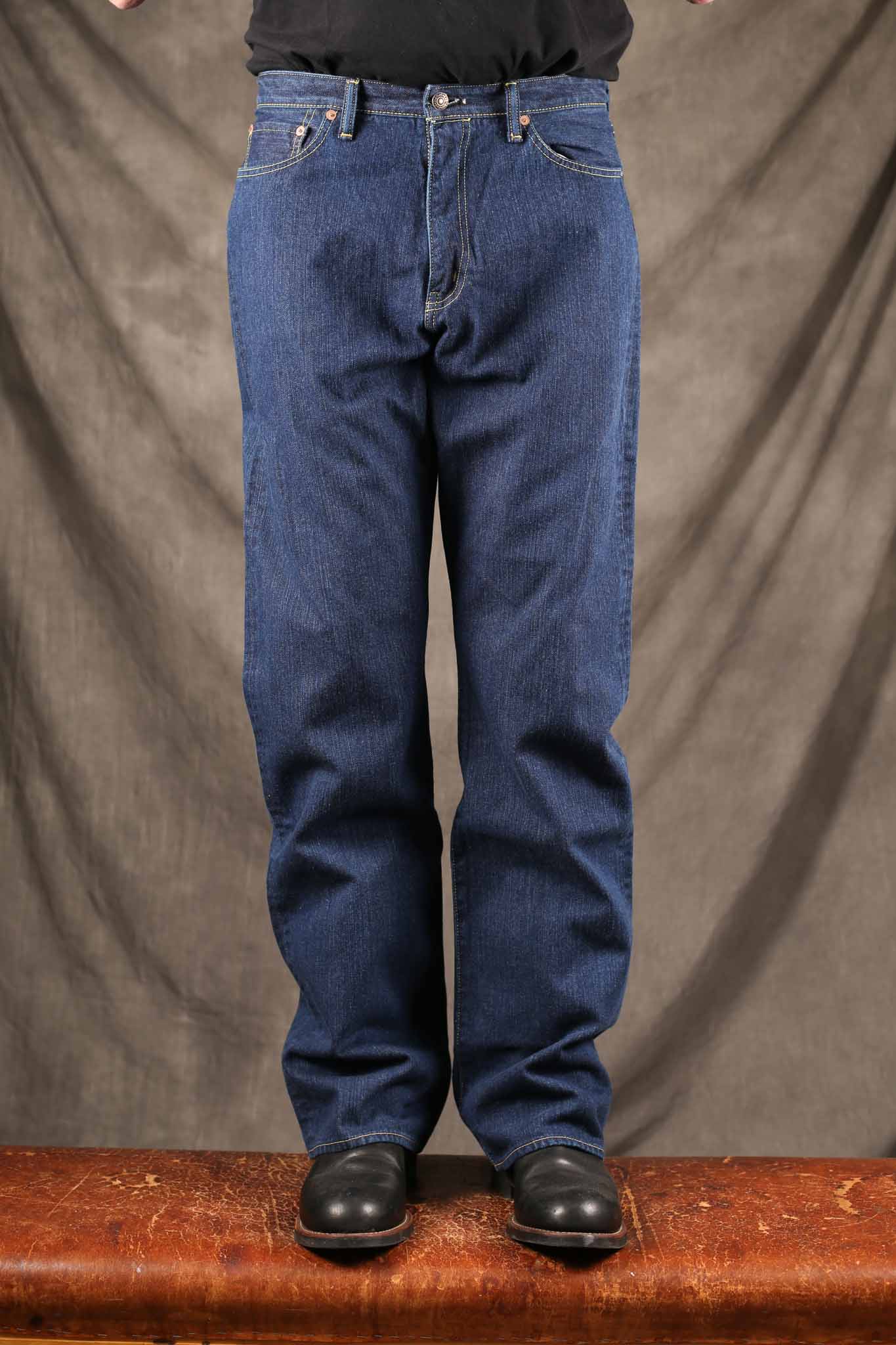 THE FLAT HEAD - D217F 12.5oz WIDE BOOTCUT JEANS FADED