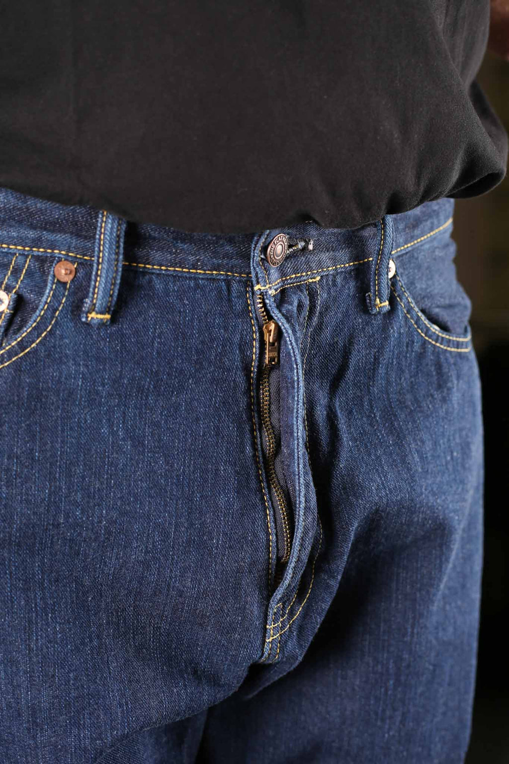 THE FLAT HEAD - D217F 12.5oz WIDE BOOTCUT JEANS FADED