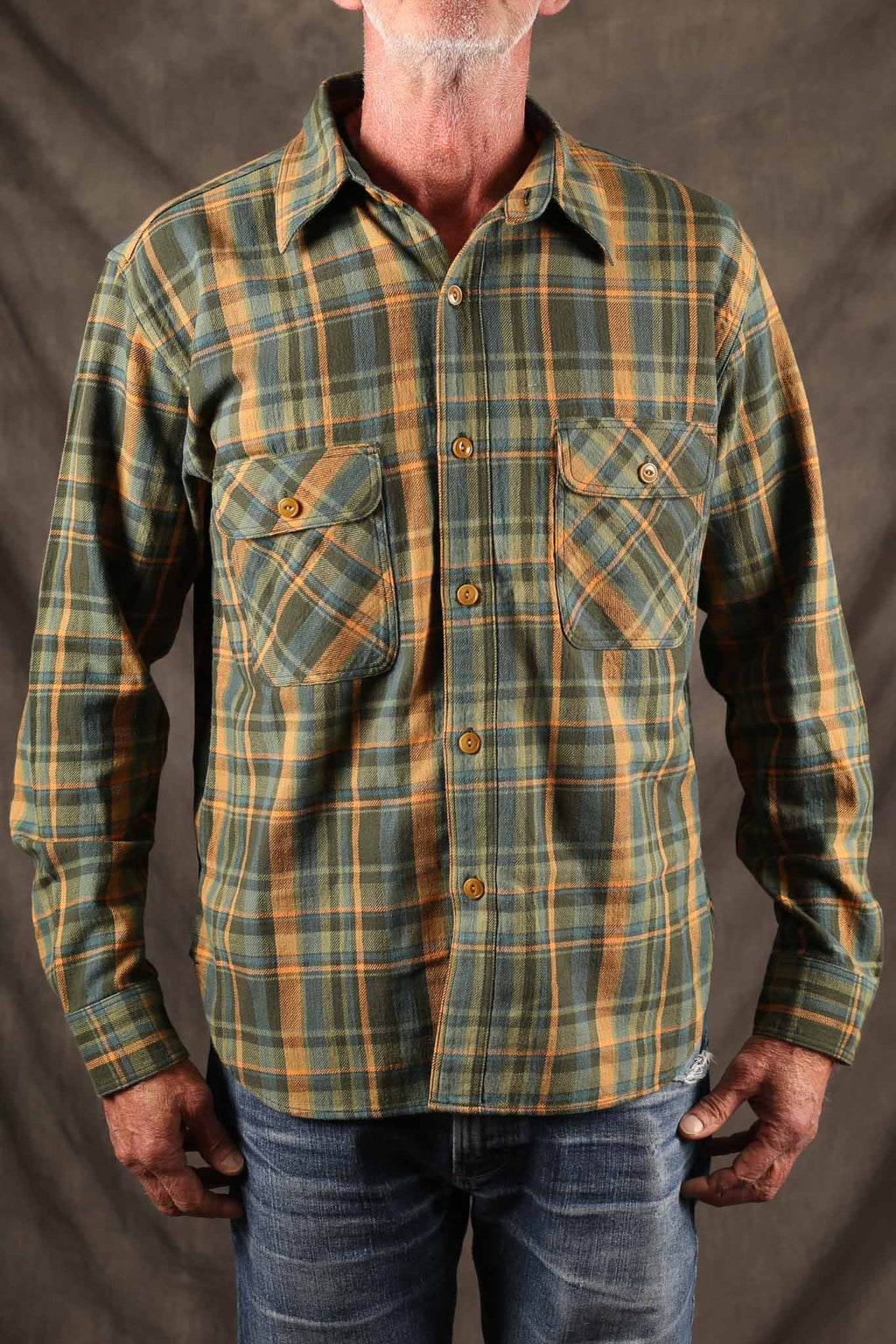Studio D'Artisan 5752 No. Heavyweight Flannel Green
