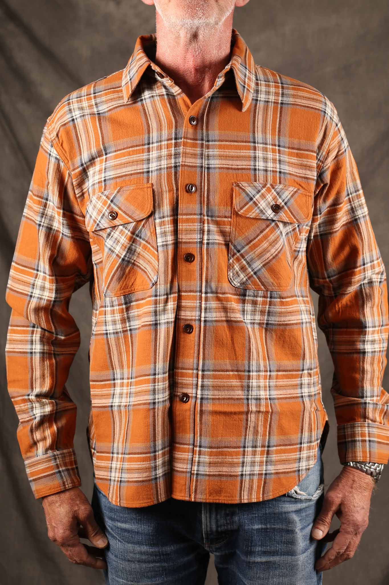 Studio D'Artisan 5752 No. Heavyweight Flannel Orange