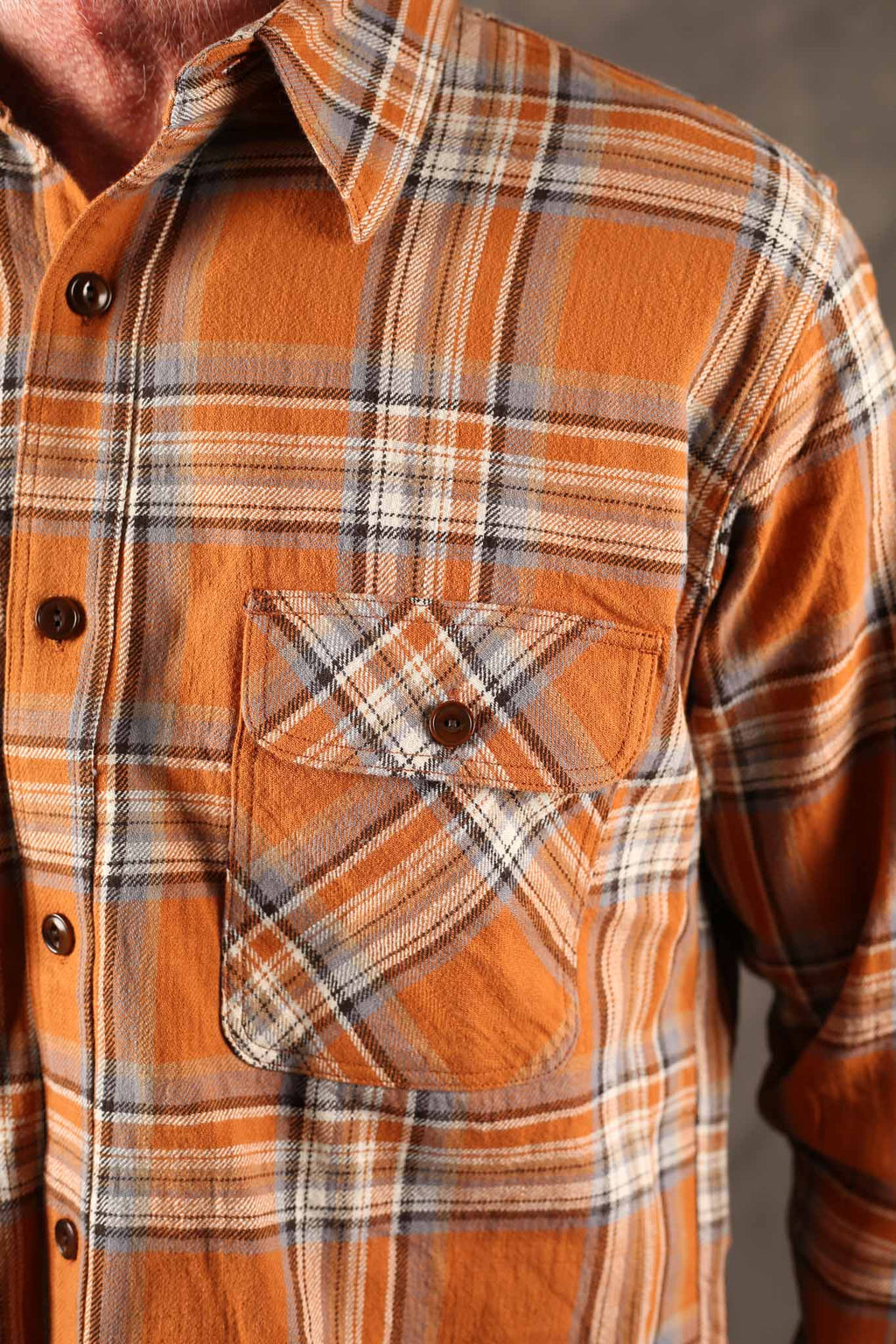 Studio D'Artisan 5752 No. Heavyweight Flannel Orange