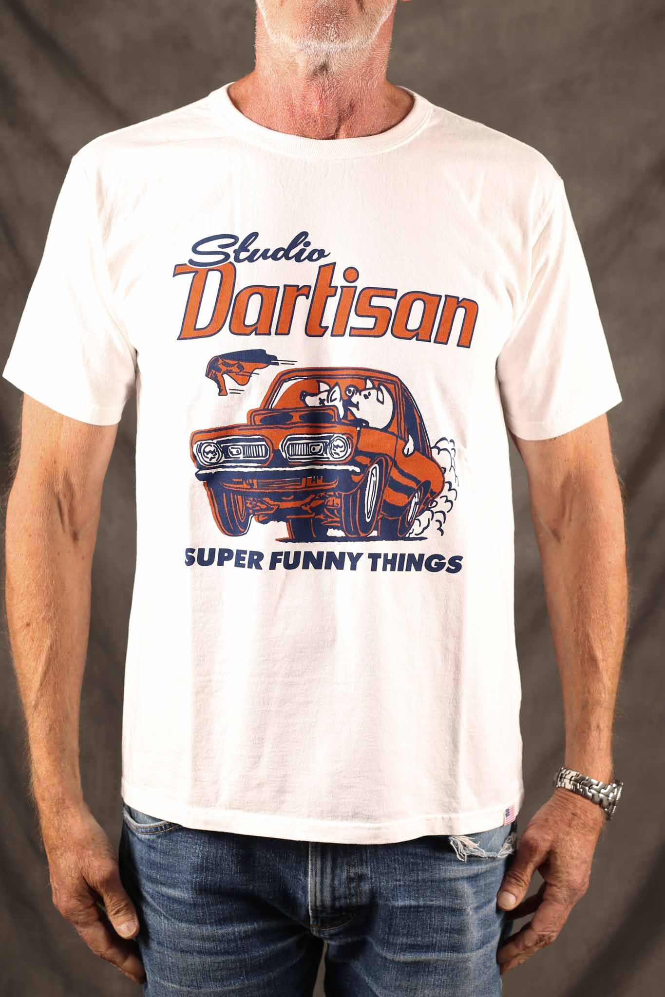 Studio D`Artisan Car USA Cotton Printed T-Shirt [8232A]