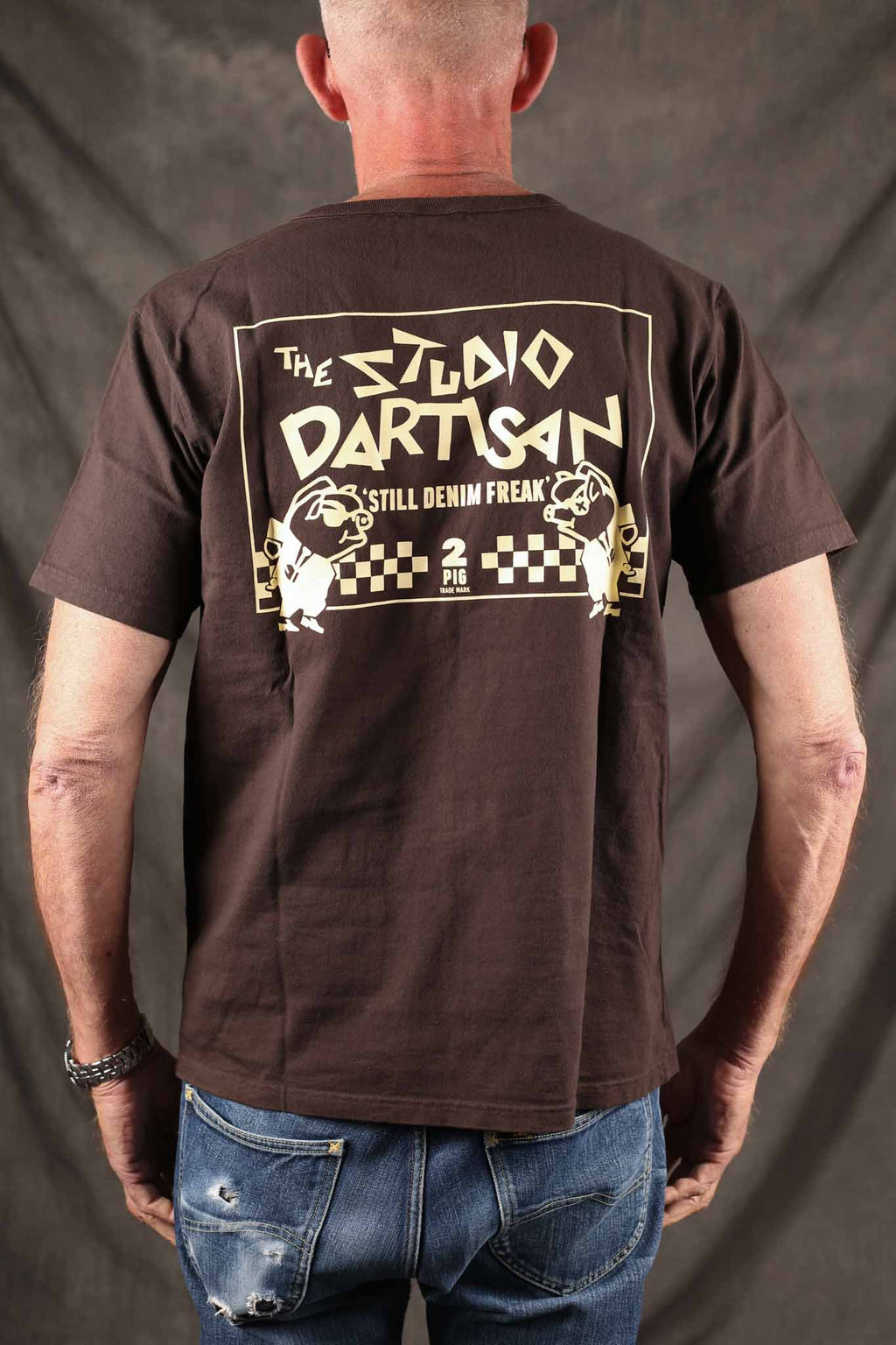 Studio D`Artisan Ska USA Cotton Printed T-Shirt Black [8234A]