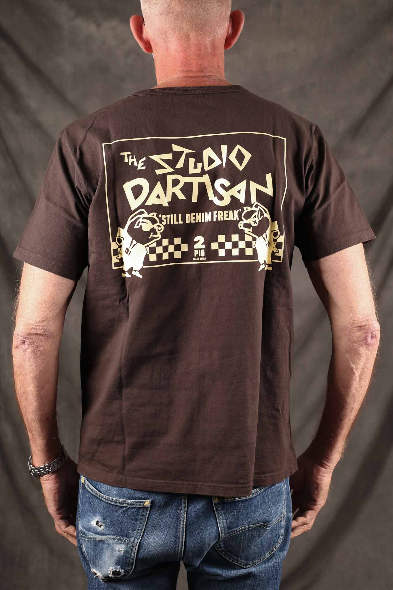 Studio D`Artisan Ska USA Cotton Printed T-Shirt Black [8234A]