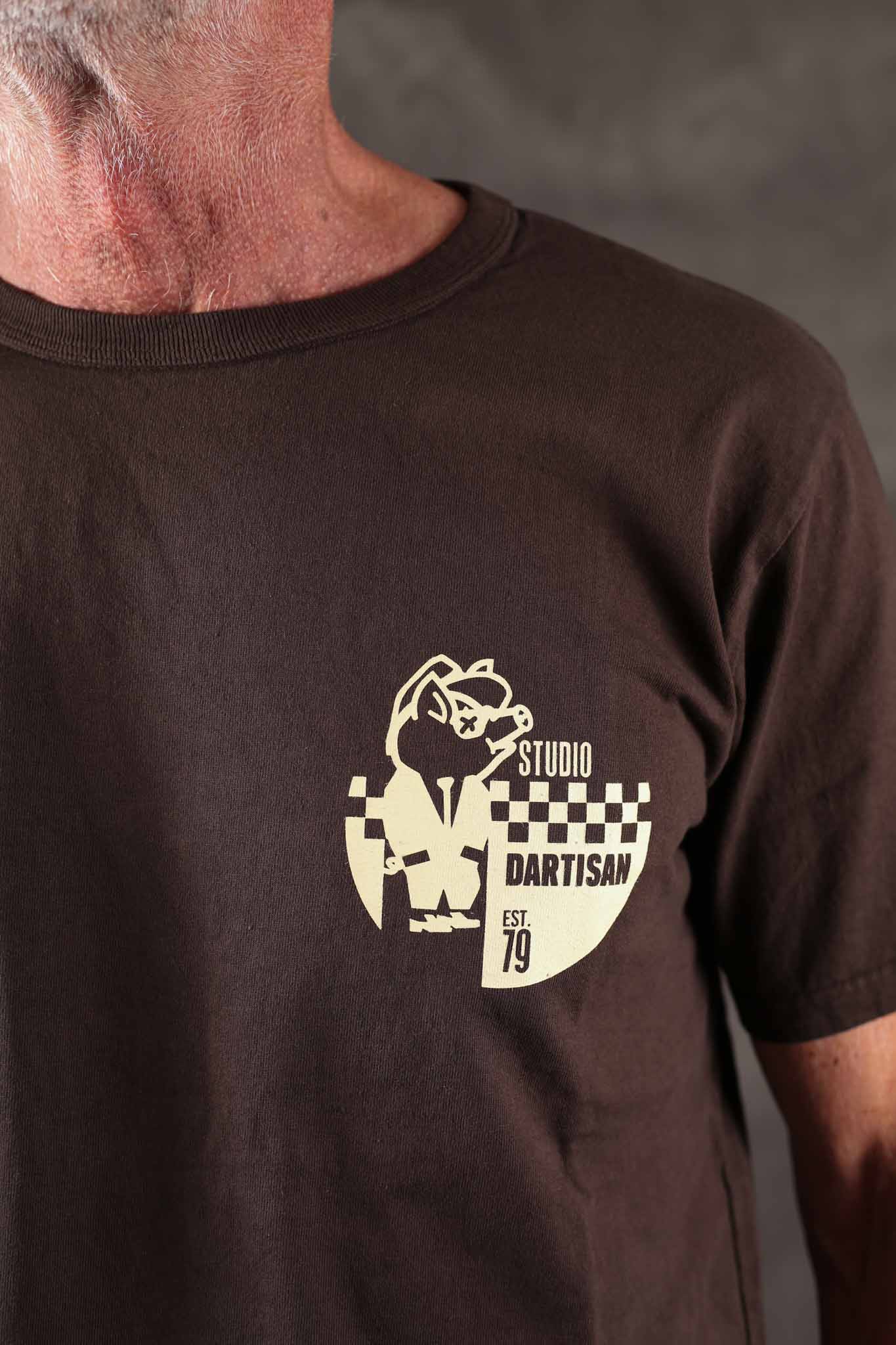 Studio D`Artisan Ska USA Cotton Printed T-Shirt Black [8234A]