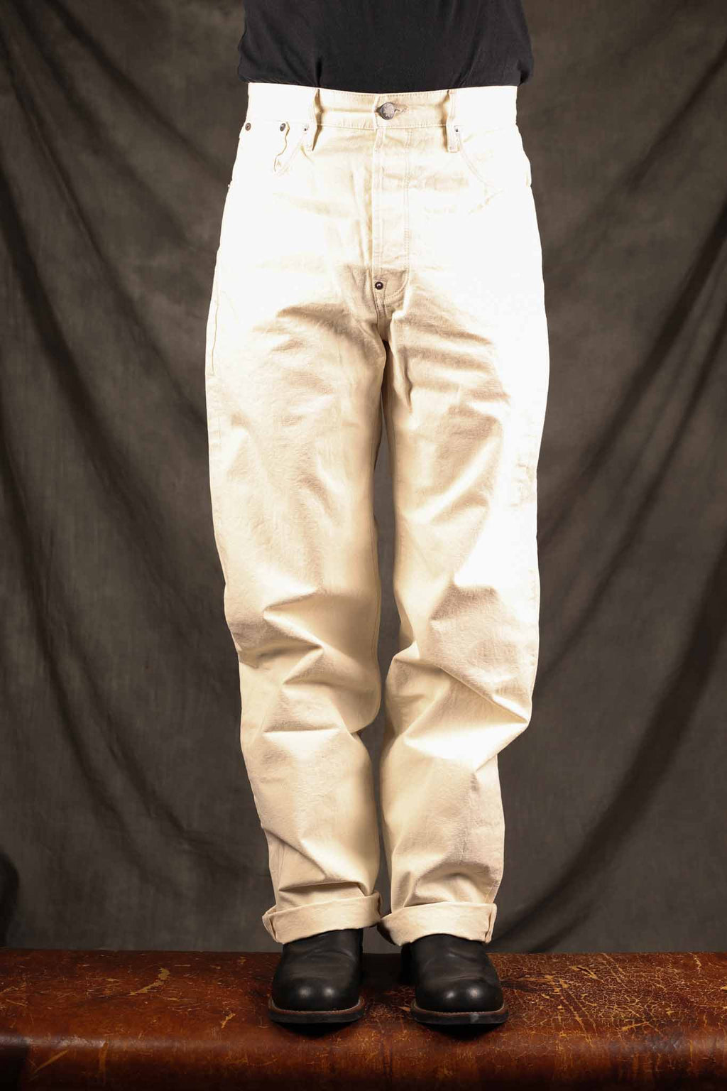 Freenote Cloth Modesto Buckleback 11 Ounce Natural Rinsed Canvas