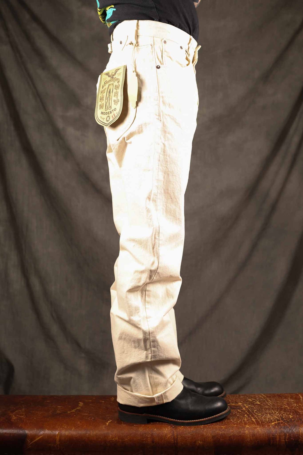 Freenote Cloth Modesto Buckleback 11 Ounce Natural Rinsed Canvas