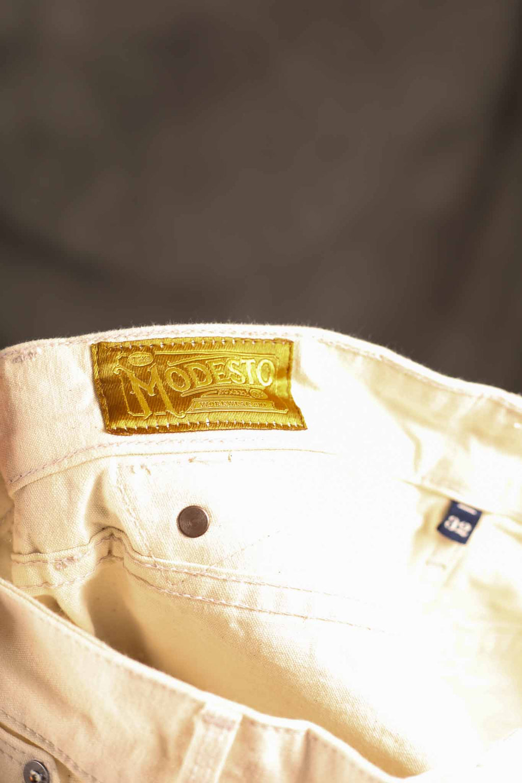 Freenote Cloth Modesto Buckleback 11 Ounce Natural Rinsed Canvas