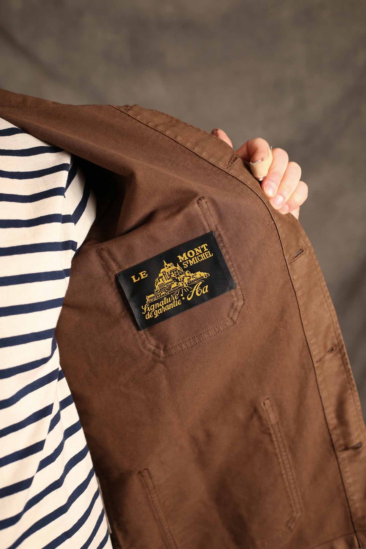 Le Mont St. Michel The Real Work Jacket Brown
