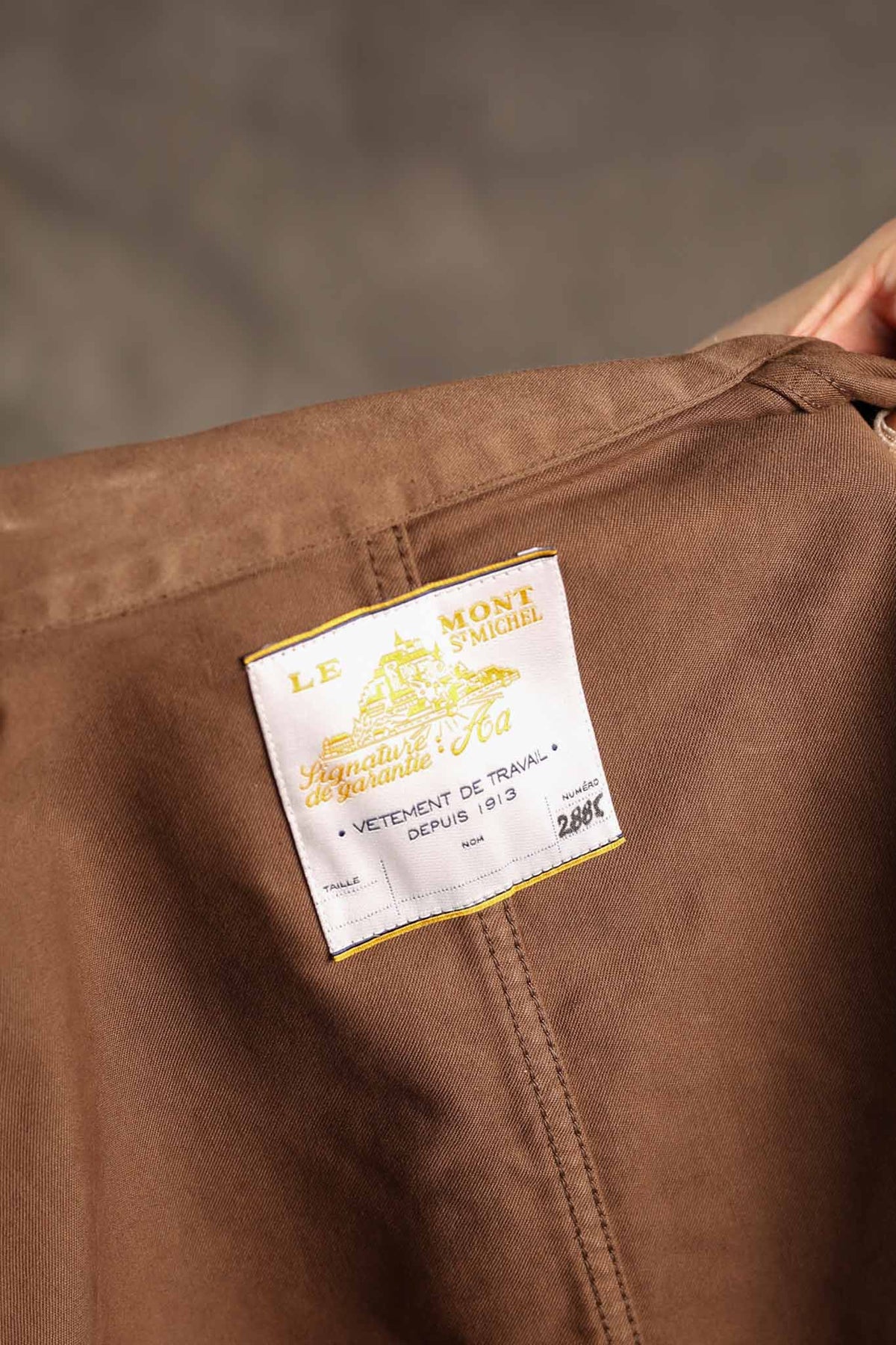 Le Mont St. Michel The Real Work Jacket Brown