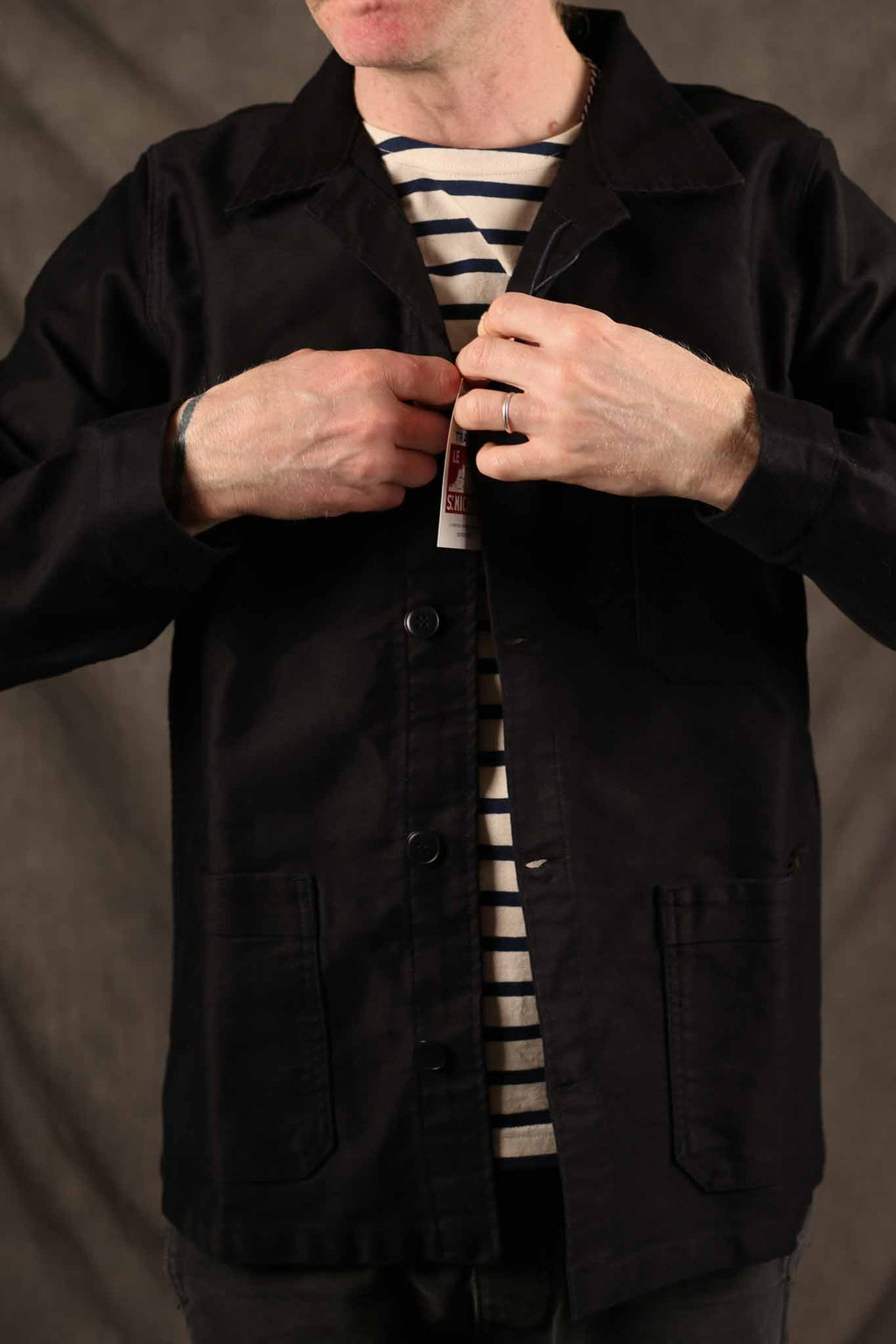 Le Mont St. Michel The Real Work Jacket Black