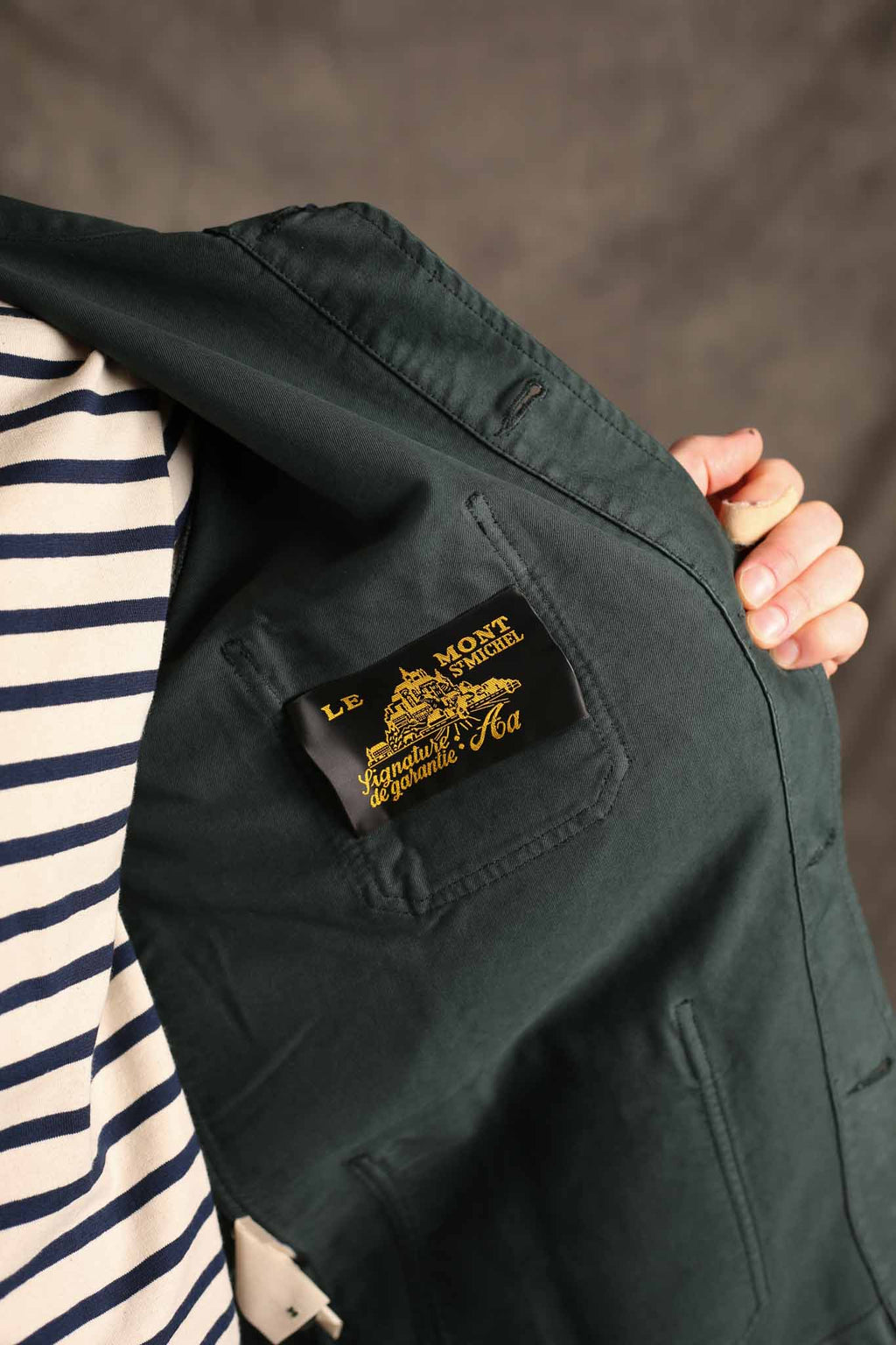 Le Mont St. Michel The Real Work Jacket Forest Green