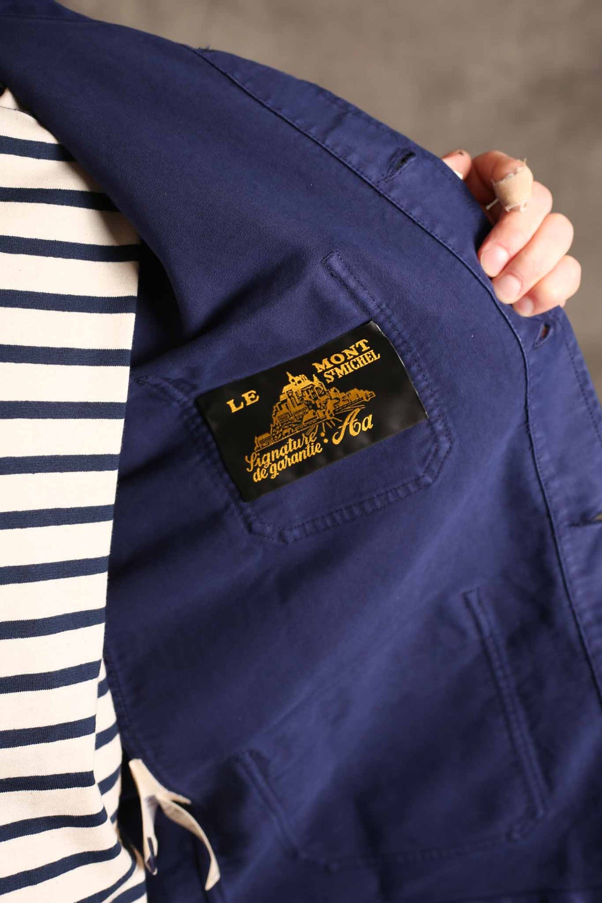 Le Mont St. Michel The Real Work Jacket Blue