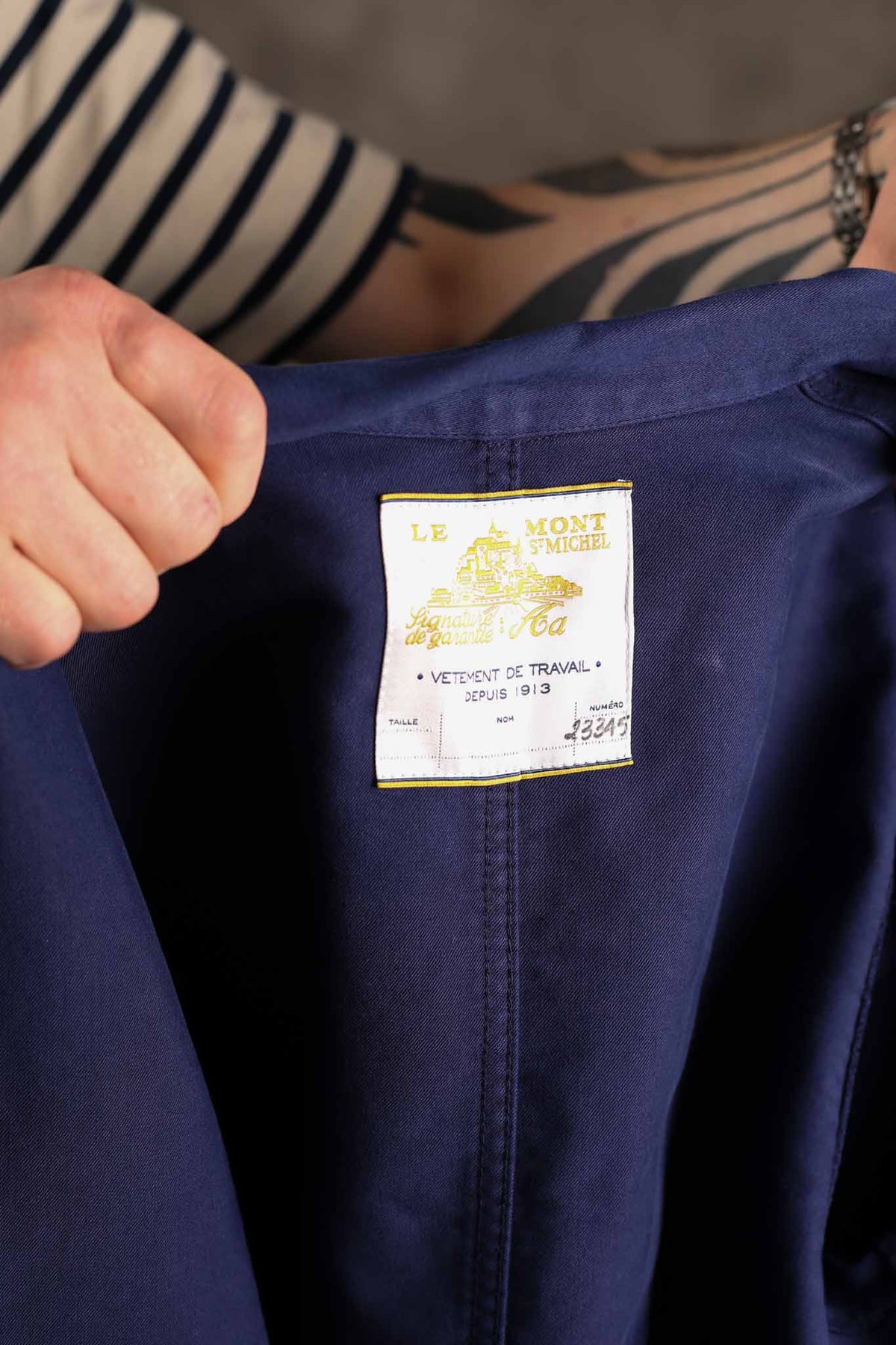 Le Mont St. Michel The Real Work Jacket Blue