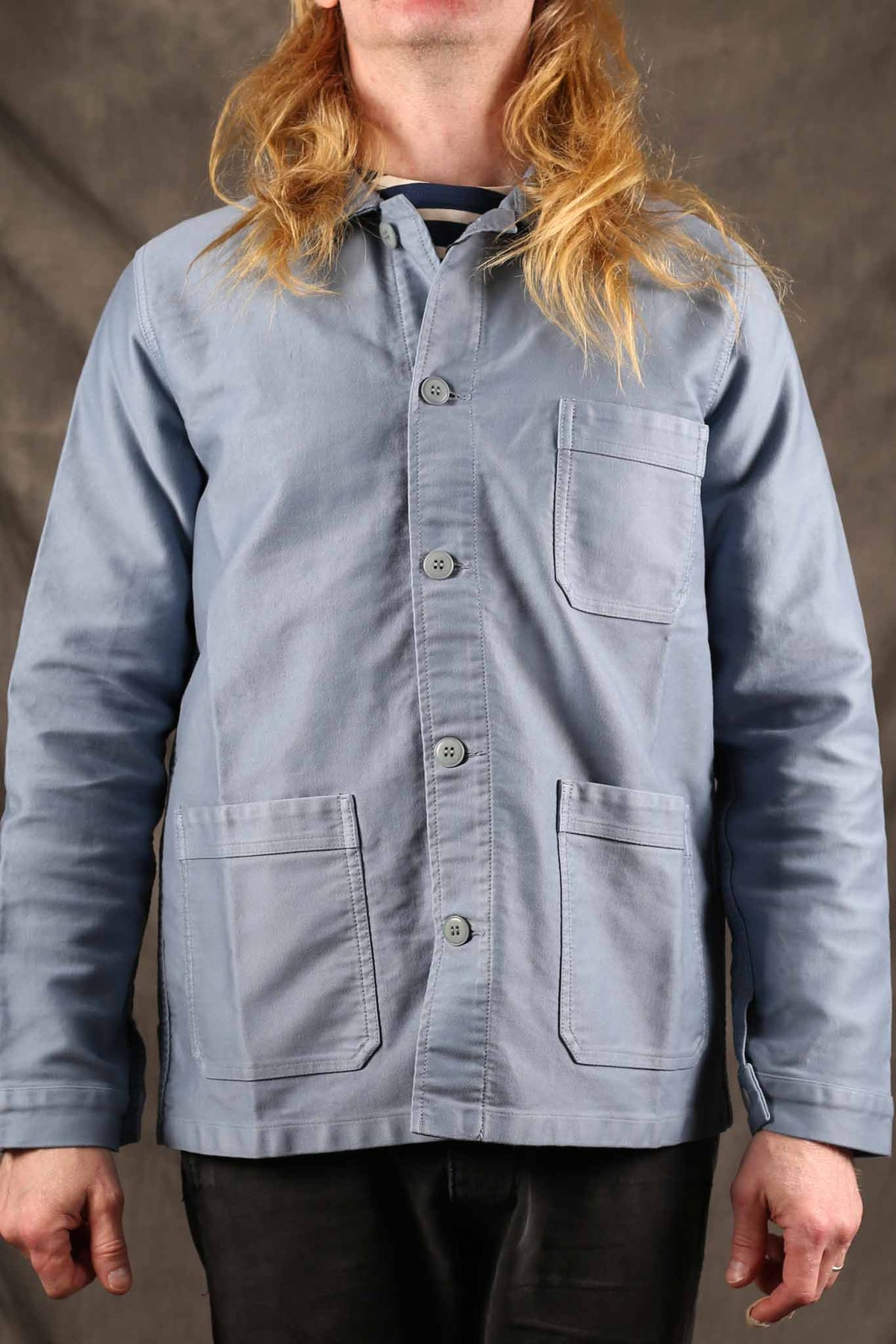 Le Mont St. Michel The Real Work Jacket Sky Blue