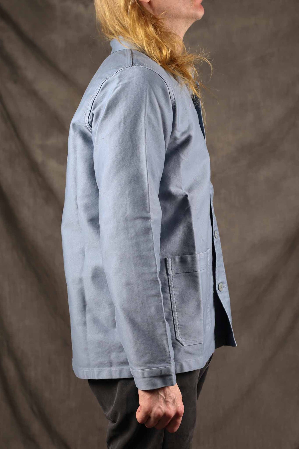 Le Mont St. Michel The Real Work Jacket Sky Blue