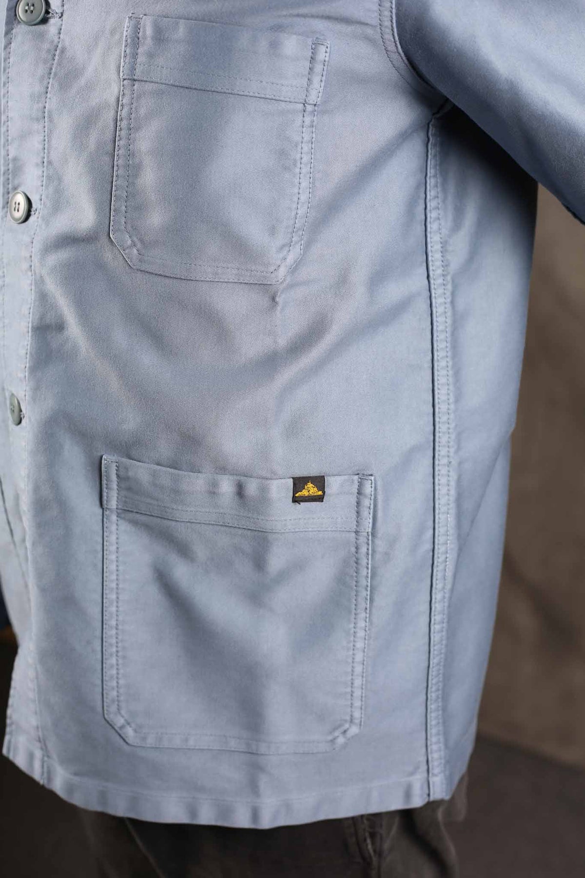Le Mont St. Michel The Real Work Jacket Sky Blue