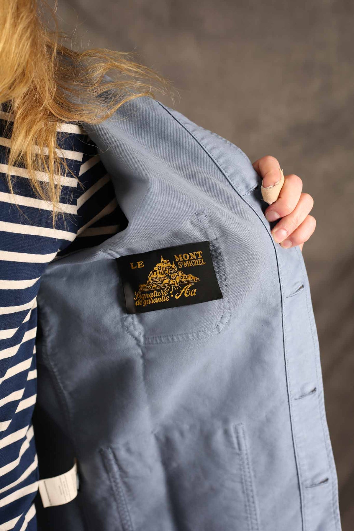 Le Mont St. Michel The Real Work Jacket Sky Blue