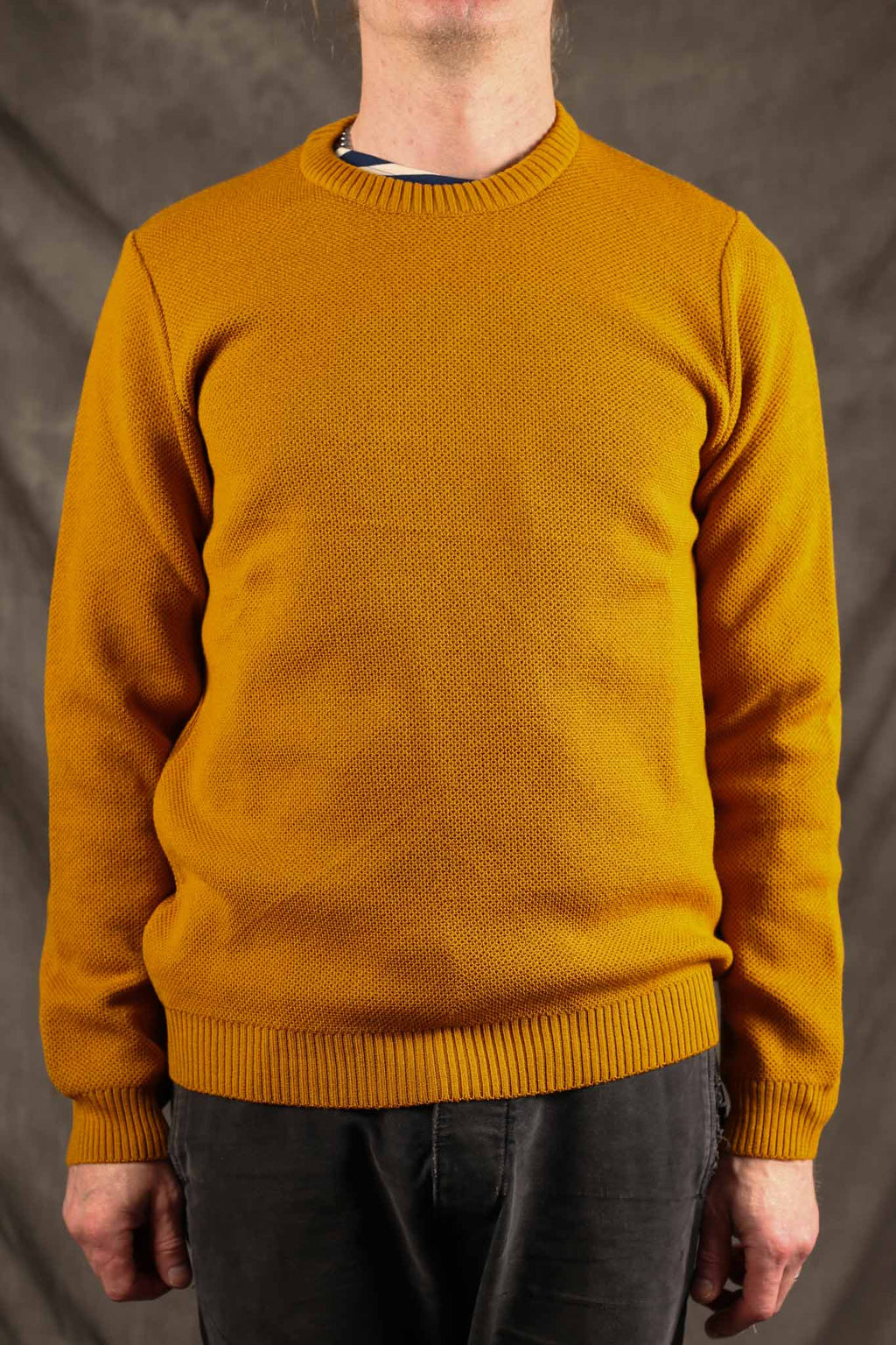 NITTO KNITWEAR - Youri Merino Round Neck Jumper Yellow