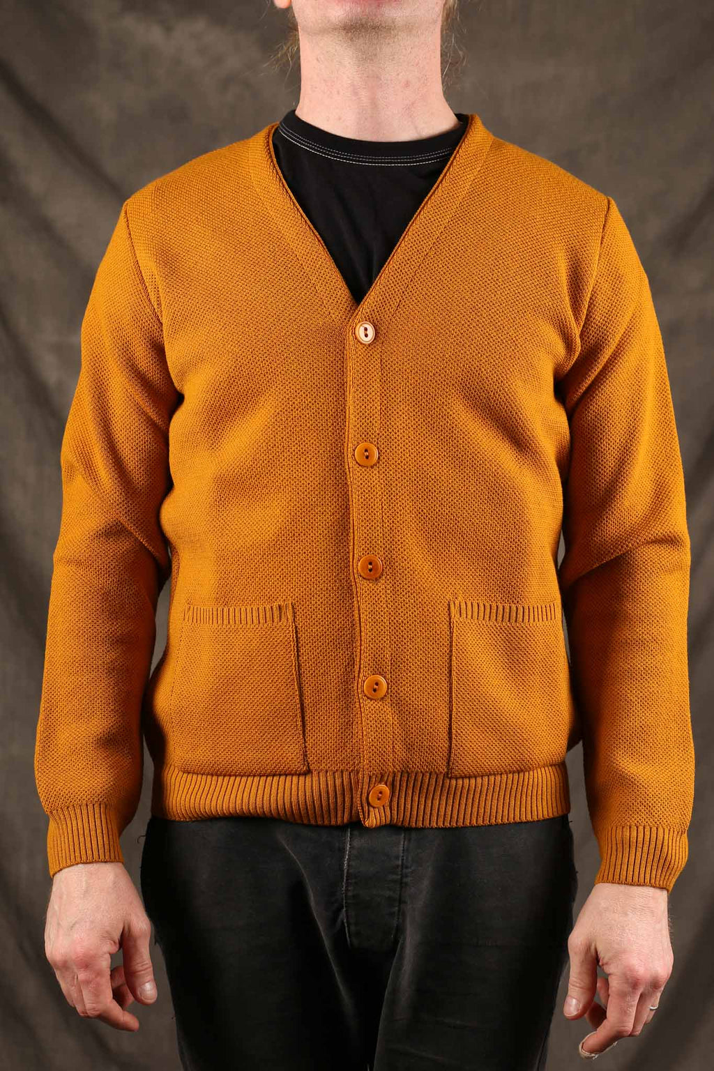 NITTO KNITWEAR - Youri Merino Cardigan Yellow