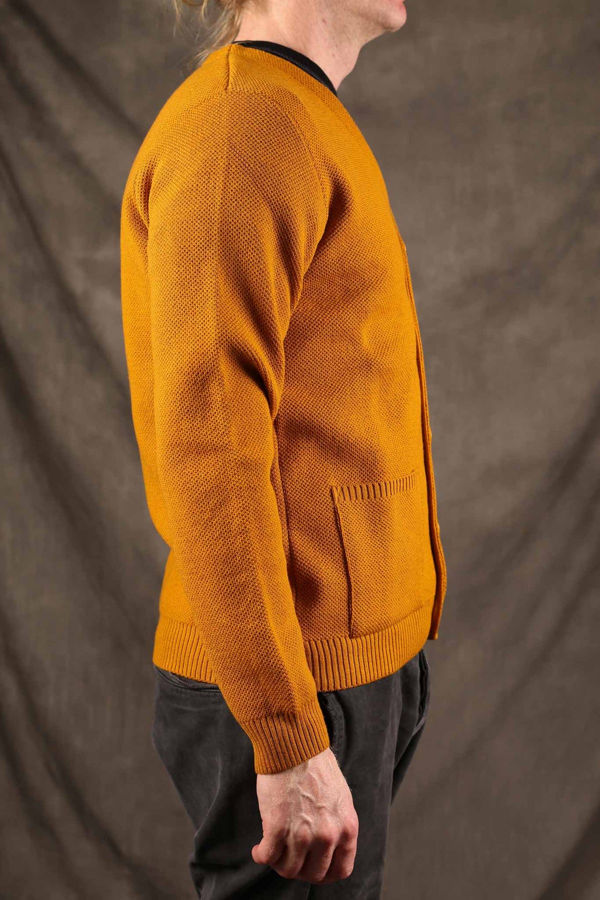 NITTO KNITWEAR - Youri Merino Cardigan Yellow
