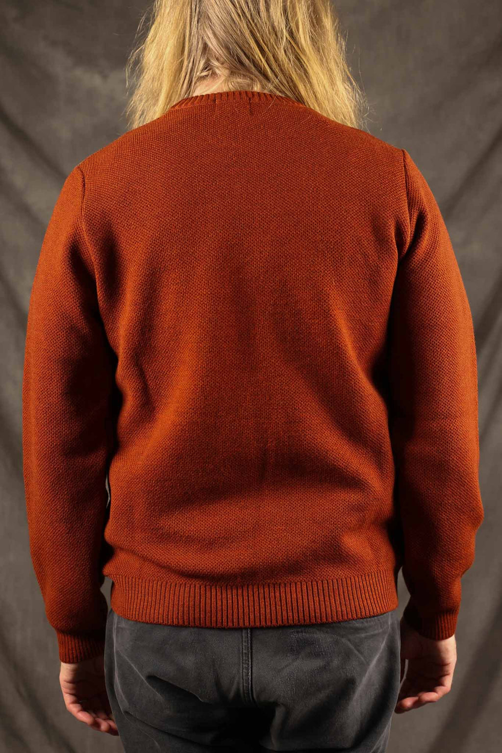 NITTO KNITWEAR - Youri Merino Round Neck Jumper Orange