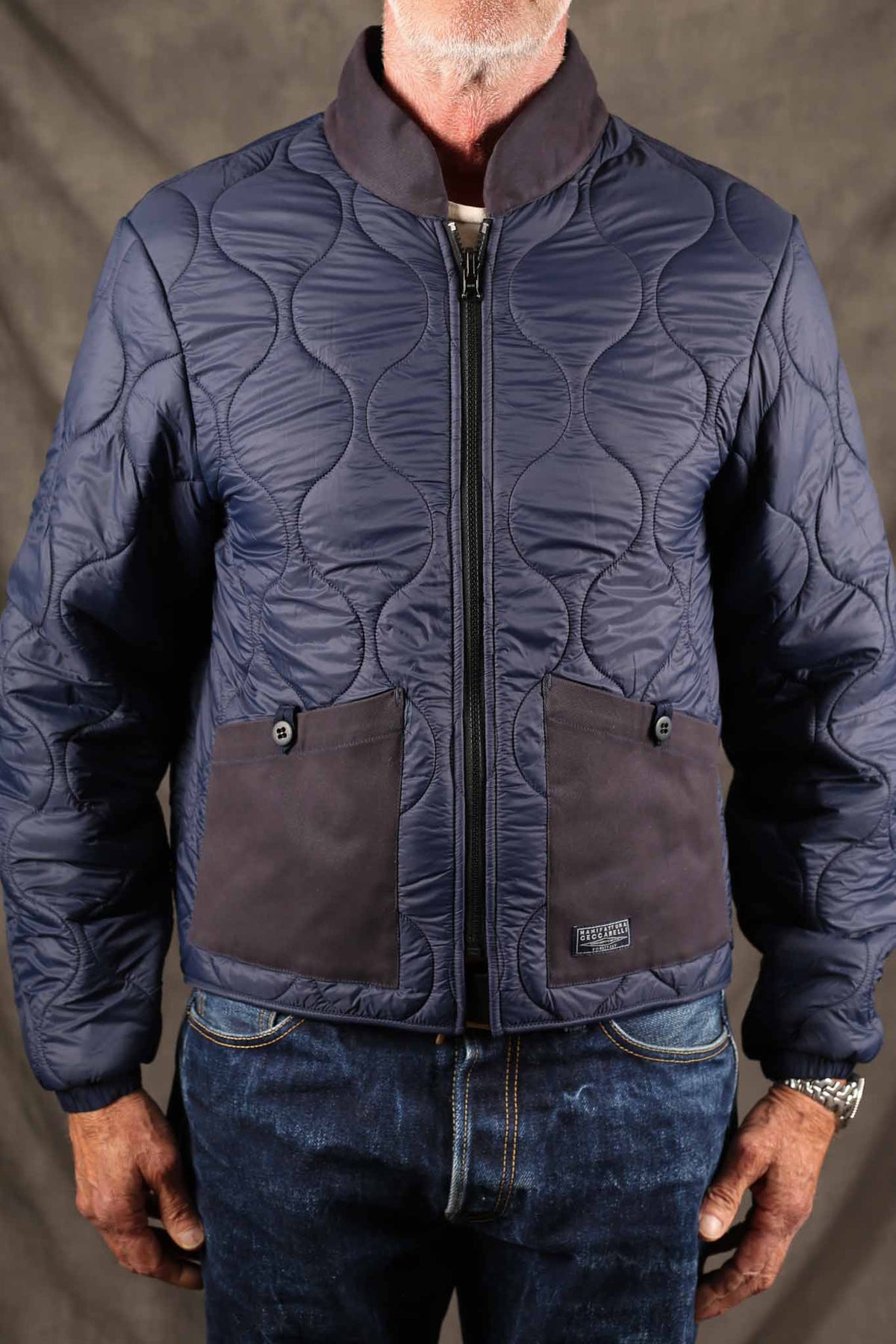 MANIFATTURA CECCARELLI - Quilted Jacket 7086-CB Navy