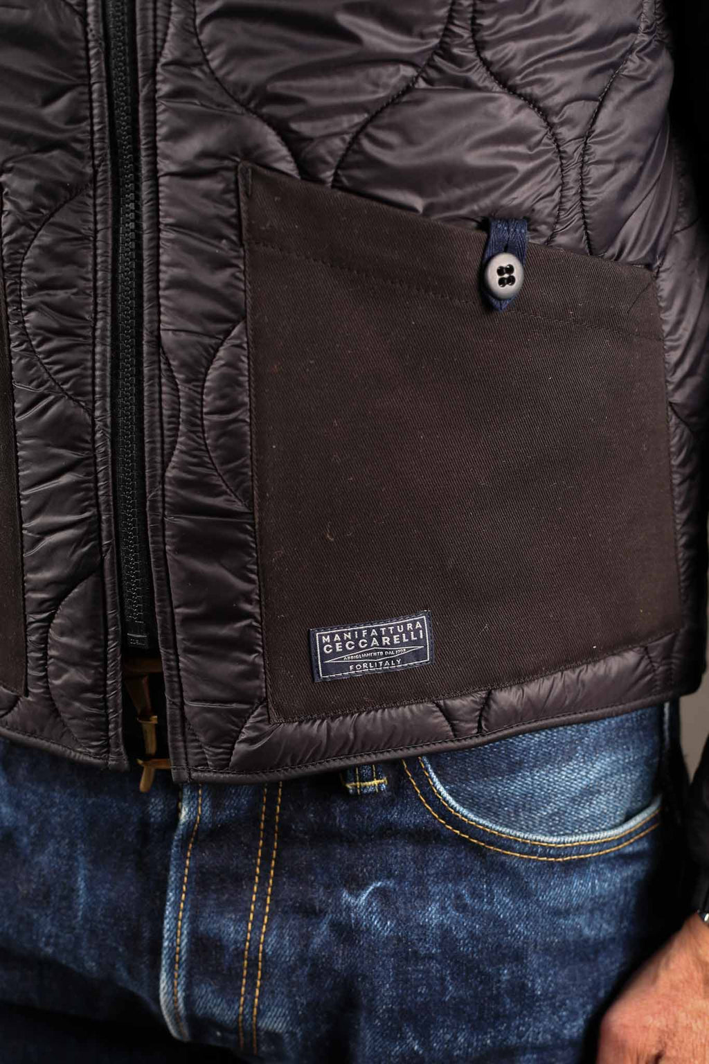 MANIFATTURA CECCARELLI - Quilted Jacket 7086-CB Black