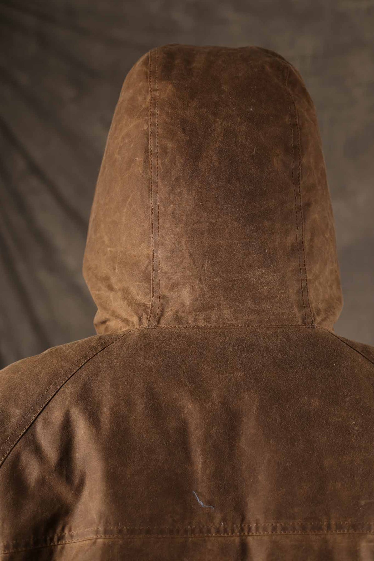 MANIFATTURA CECCARELLI - FISHERMAN DOWN PARKA JACKET WAXED CANVAS 7026-WX DARK TAN