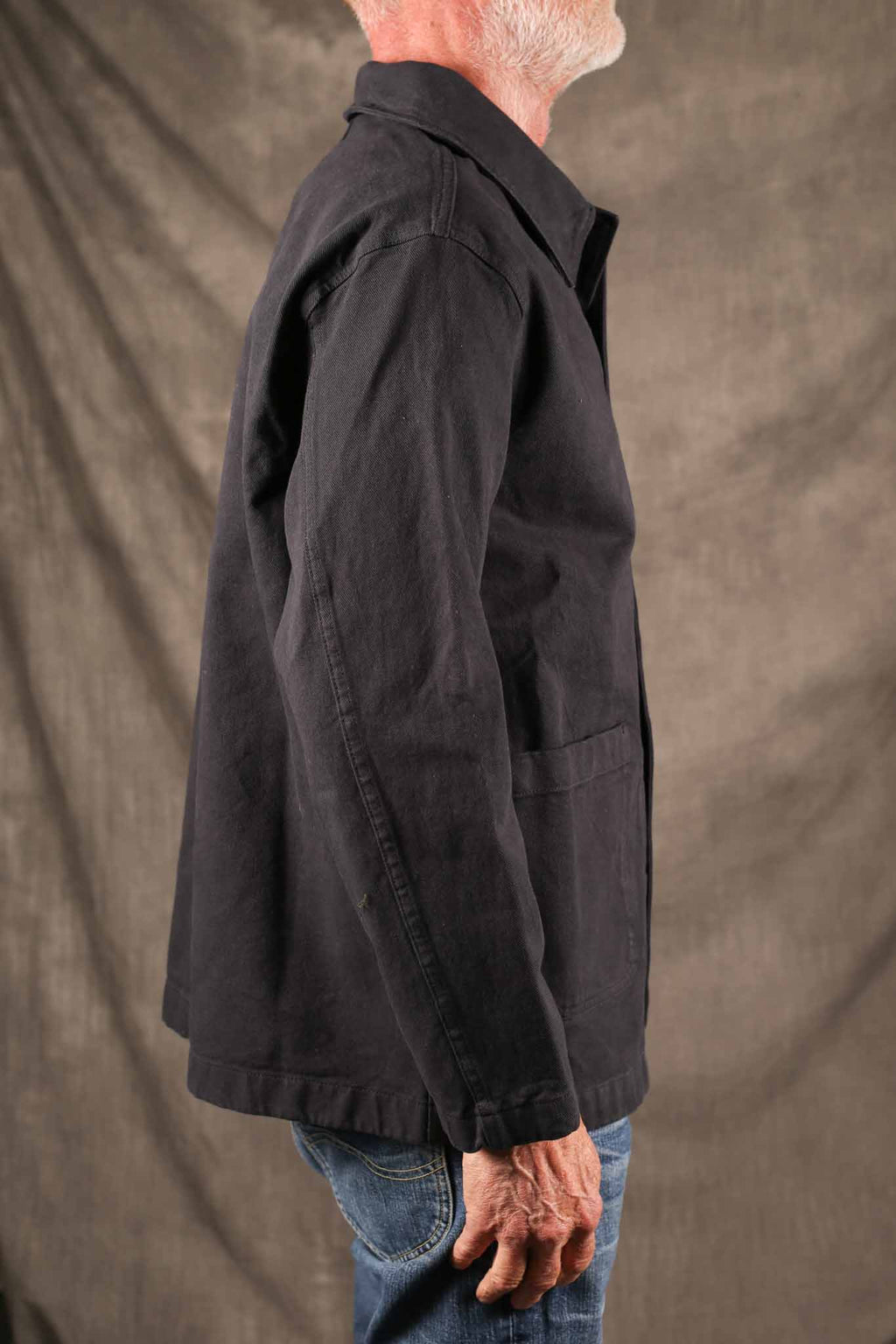 Merz b. Schwanen JKT05.98.2 Worker's Cotton Twill Jacket Charcoal