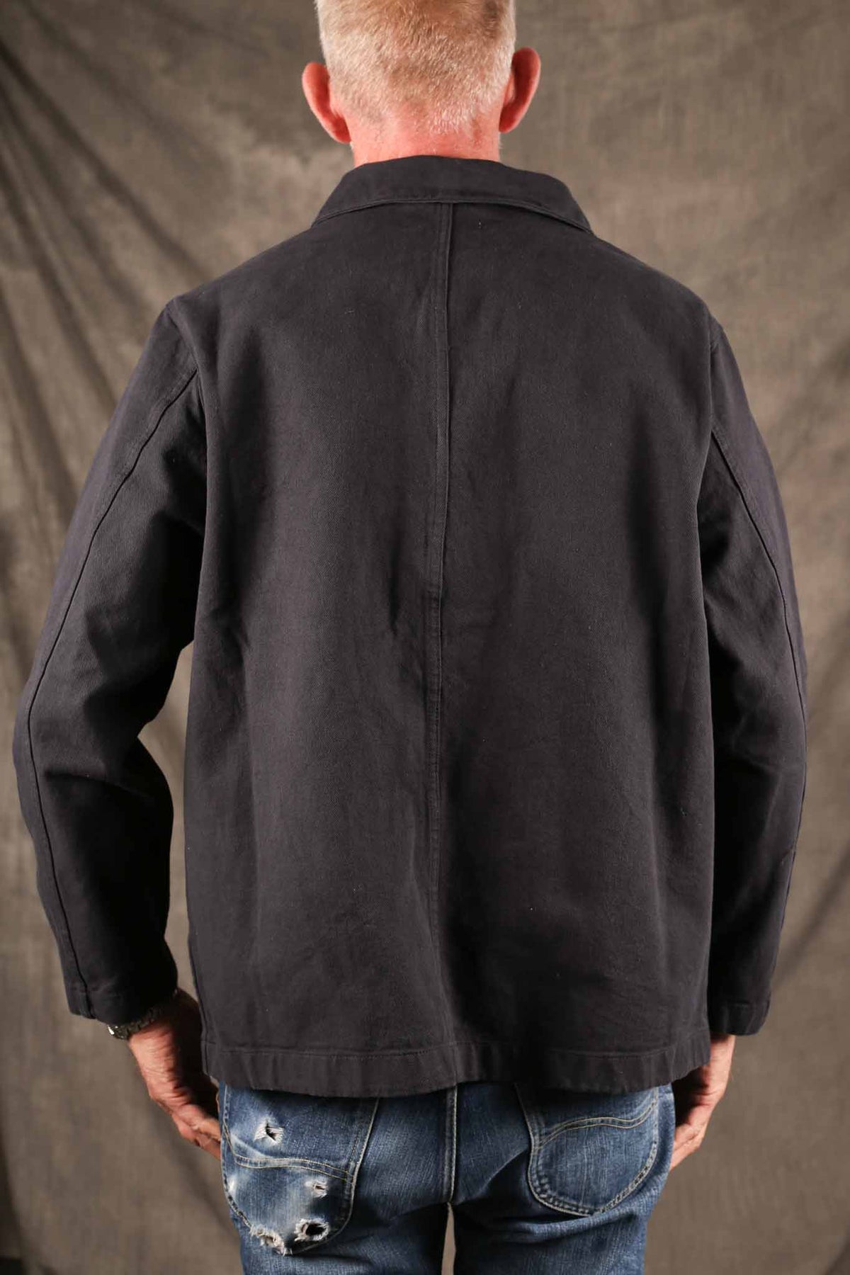 Merz b. Schwanen JKT05.98.2 Worker's Cotton Twill Jacket Charcoal