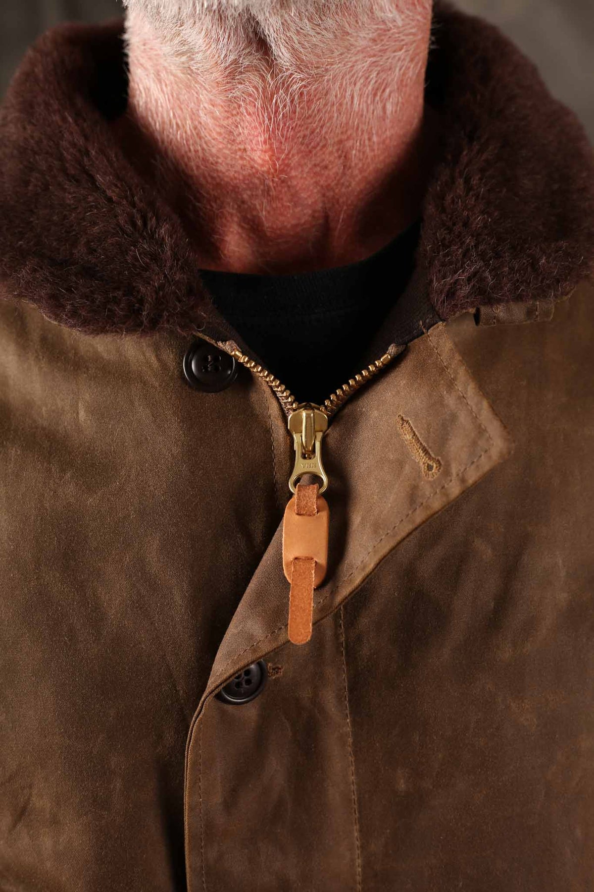 MANIFATTURA CECCARELLI - DECK JACKET WAXED CANVAS 7061-WX DARK TAN