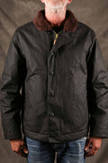MANIFATTURA CECCARELLI - DECK JACKET WAXED CANVAS 7061-WX Black