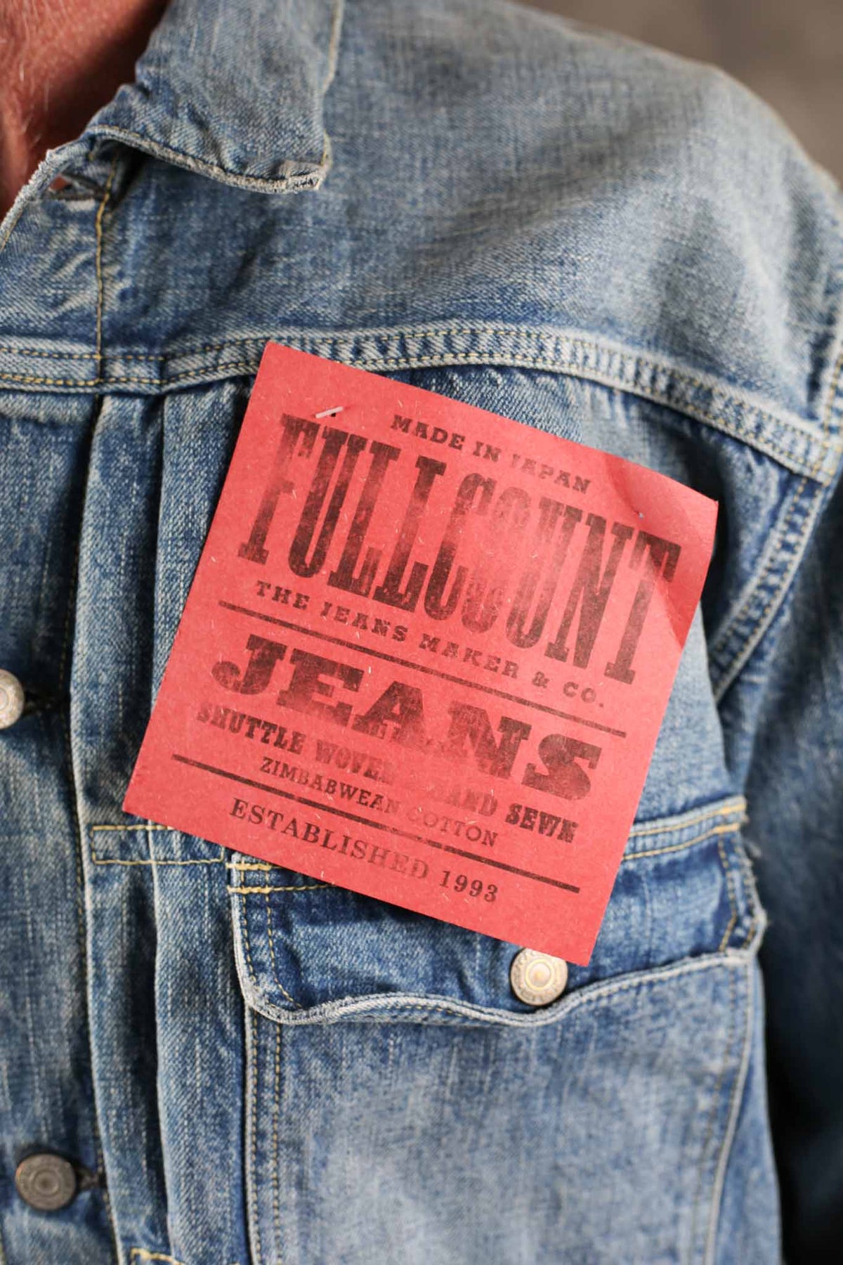 Fullcount 2978-2107 13.7oz "Dartford" Type 1 Jacket