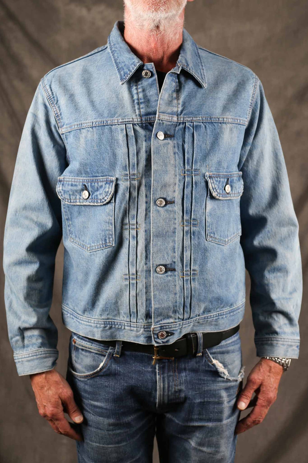 Edwin Made in Japan 13.5oz Denim Jacket Blue-Light Used