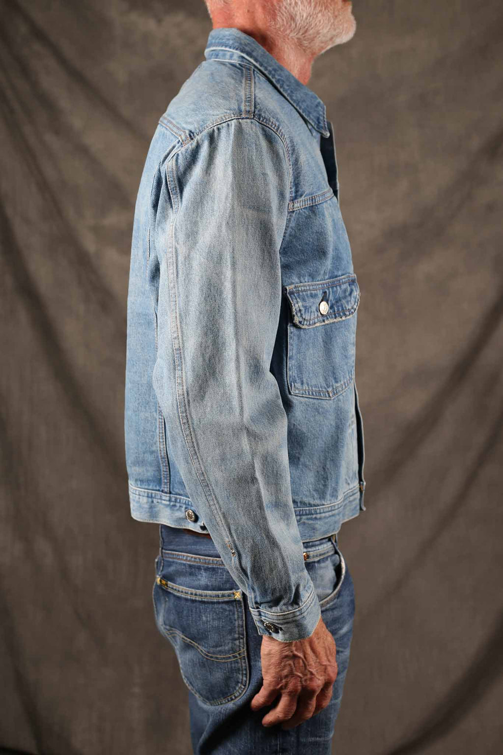Edwin Made in Japan 13.5oz Denim Jacket Blue-Light Used