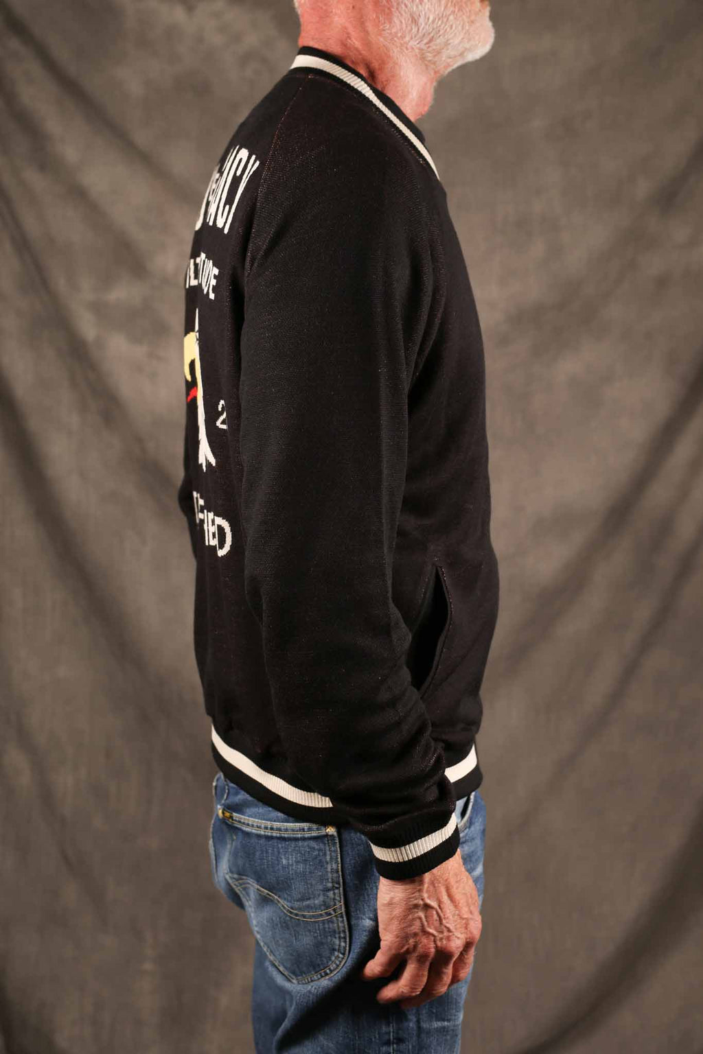 THE FLAT HEAD - FN-KT-S001 SILK KNIT JACKET