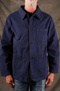 Merz b. Schwanen JKT05.66.2 Worker's Cotton Twill Jacket Blue