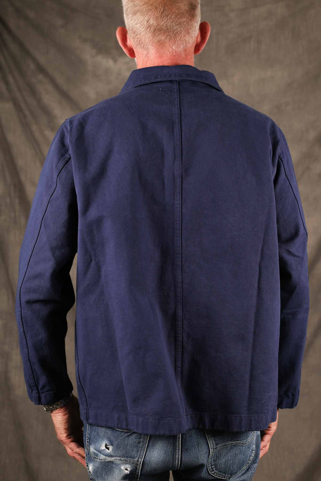 Merz b. Schwanen JKT05.66.2 Worker's Cotton Twill Jacket Blue