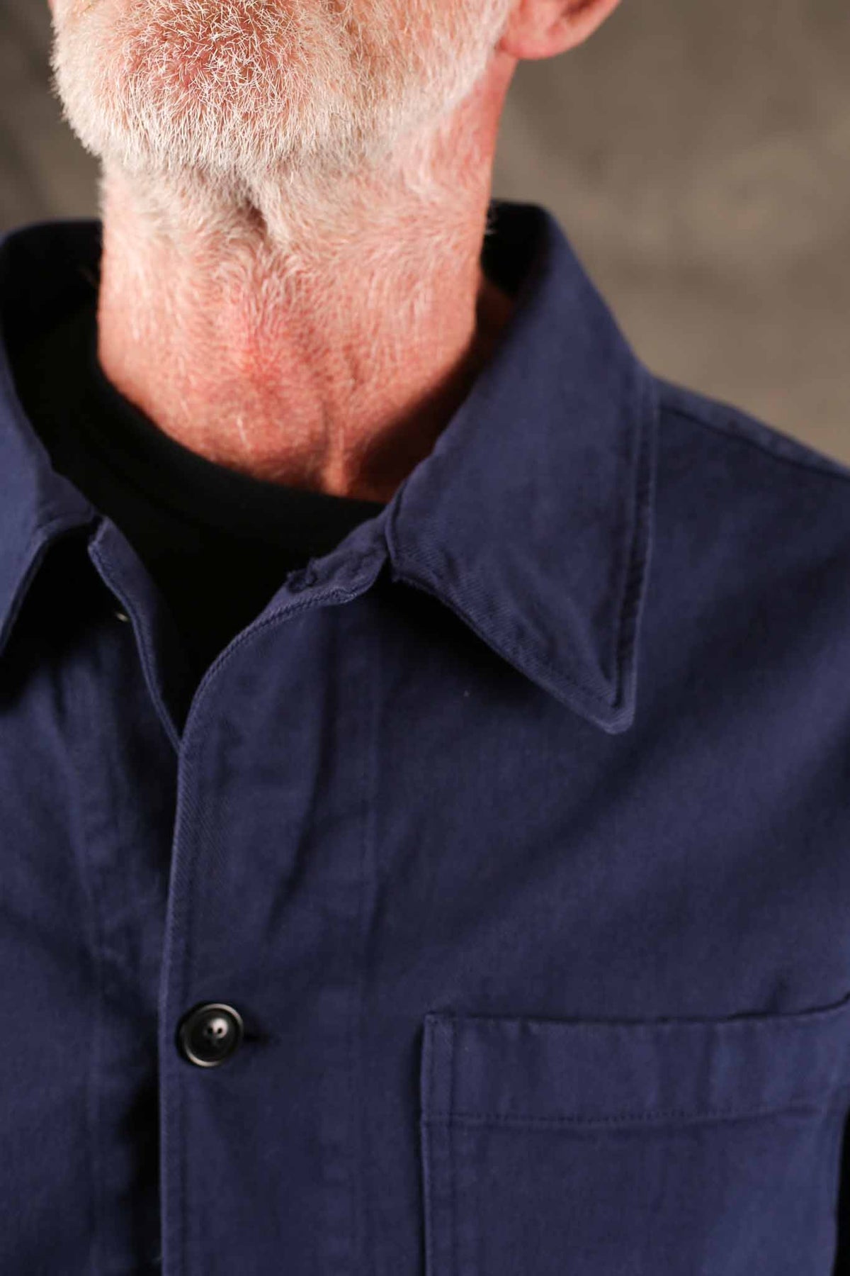Merz b. Schwanen JKT05.66.2 Worker's Cotton Twill Jacket Blue