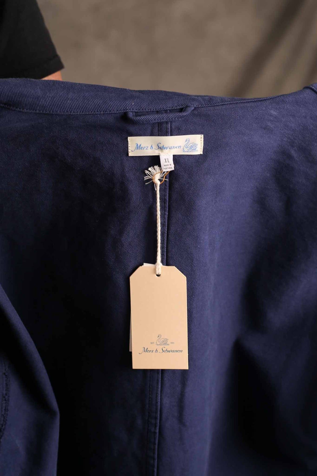 Merz b. Schwanen JKT05.66.2 Worker's Cotton Twill Jacket Blue