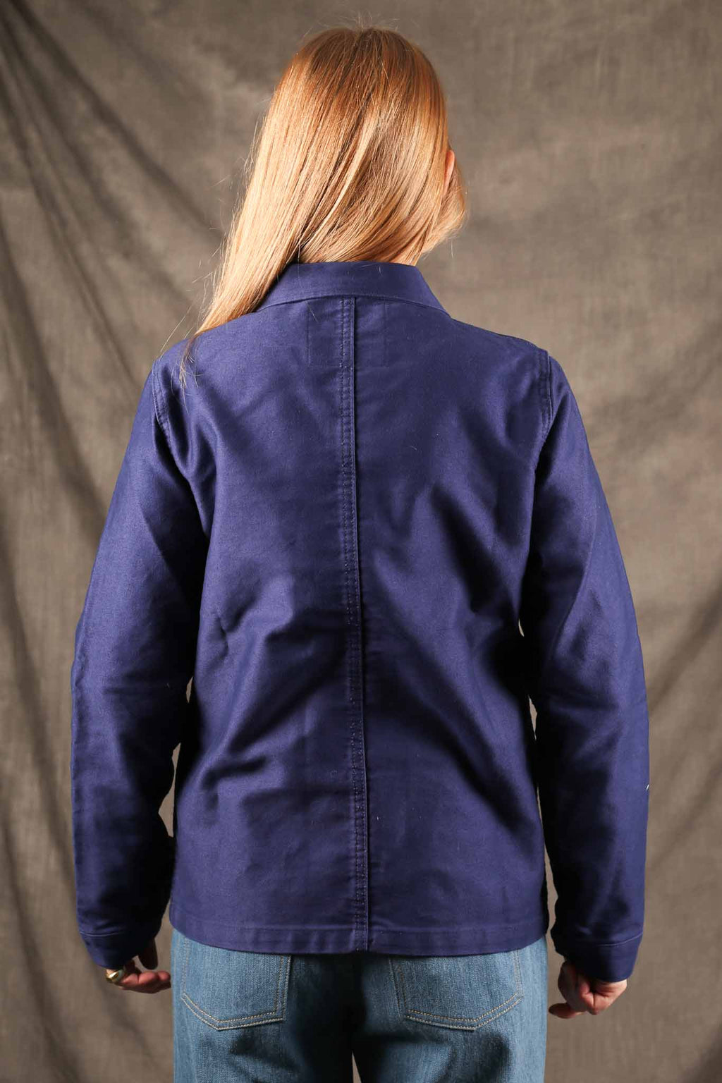 Le Mont St. Michel Womens The Real Work Jacket Blue