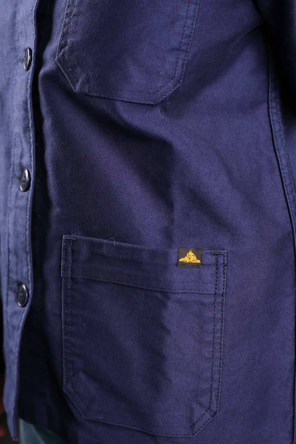 Le Mont St. Michel Womens The Real Work Jacket Blue