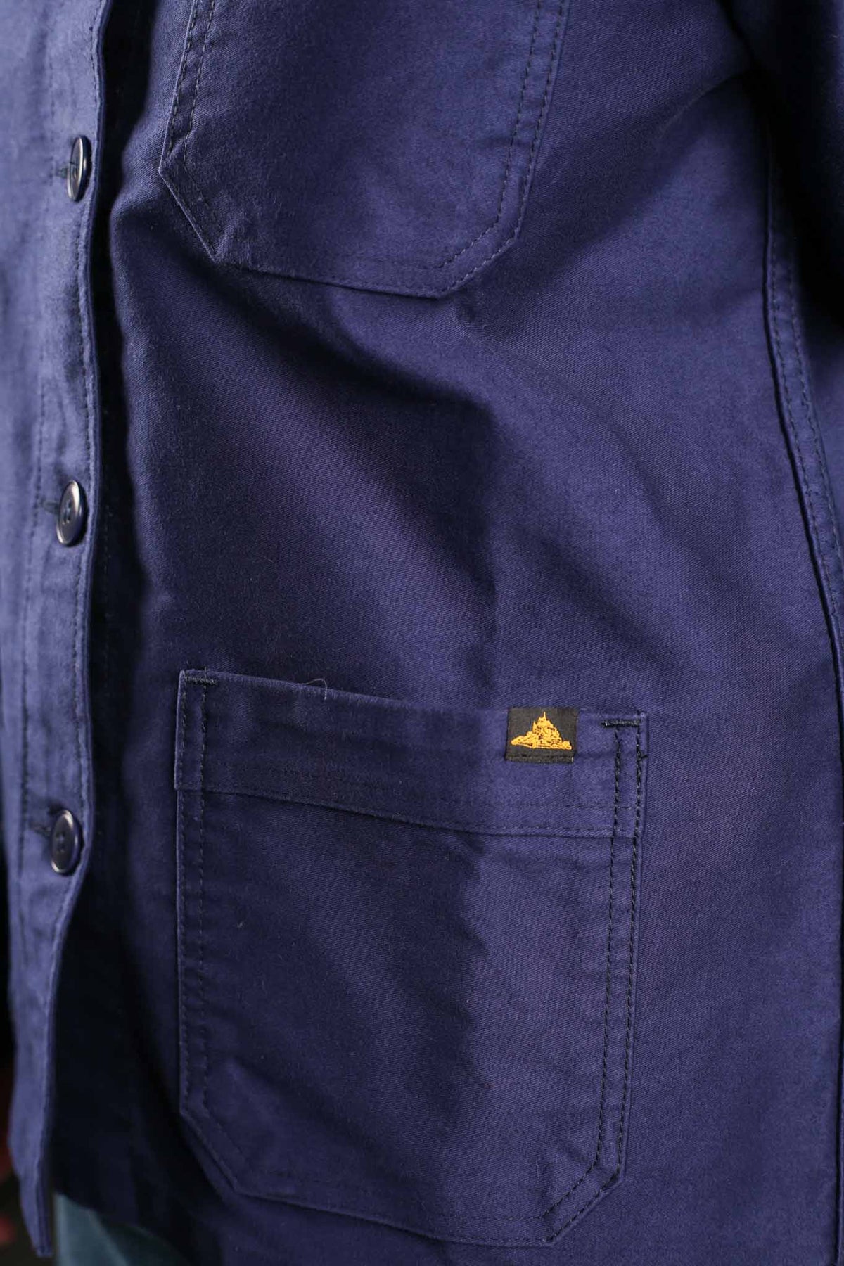 Le Mont St. Michel Womens The Real Work Jacket Blue