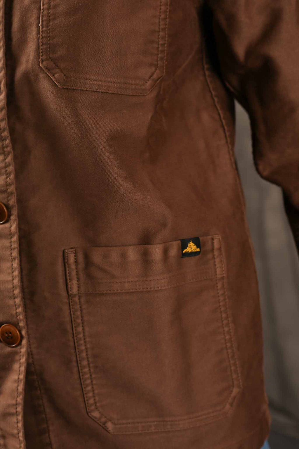 Le Mont St. Michel Womens The Real Work Jacket Brown