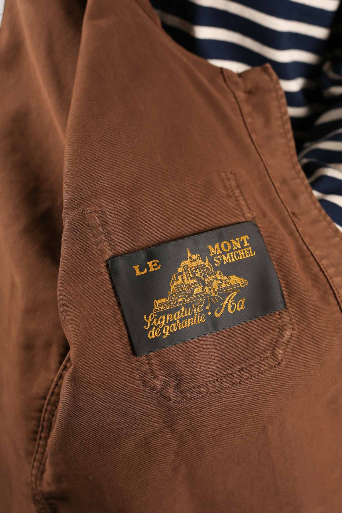 Le Mont St. Michel Womens The Real Work Jacket Brown