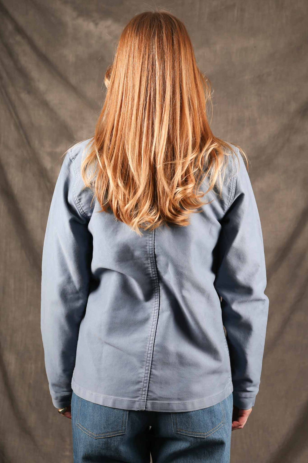 Le Mont St. Michel Womens The Real Work Jacket Sky Blue